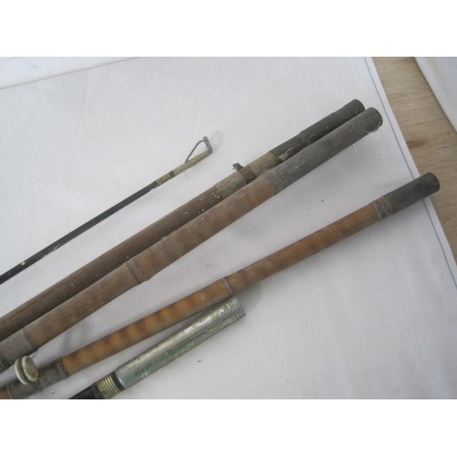 291 - A mixed lot of fishing rods in a/f condition