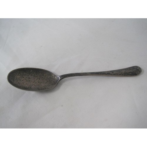 295 - A silver teaspoon, engraved David to the terminal, marks for Sheffield, 1927, John Round & Son Ltd. ... 