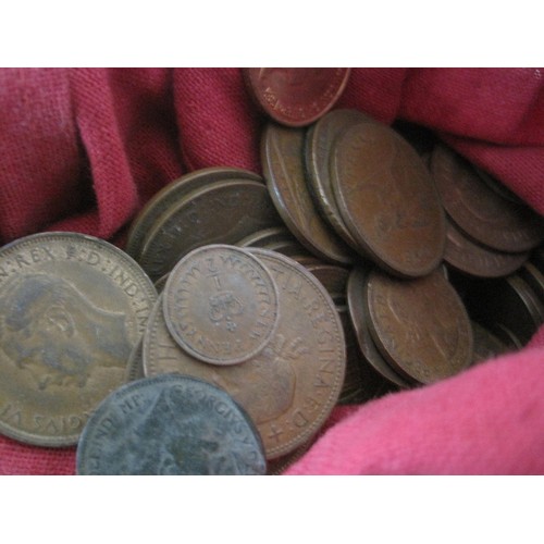 105 - An assortment of coins, mainly GB pre decimal including QEII, George V and a few Queen Victoria penn... 