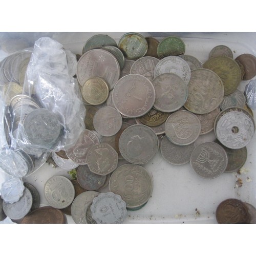 106 - A tub of mixed world coins