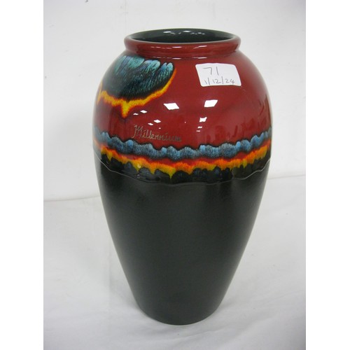 71 - Large Beautiful Millenium Poole Pottery Vase.