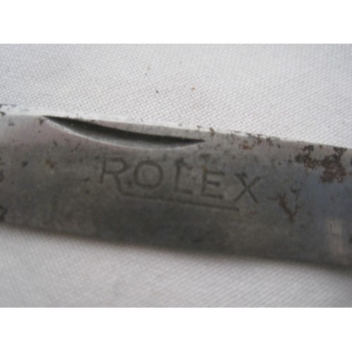 195 - An antique Rolex branded penknife engraved for C Mouthie and marked 'Rolex Watch Co Ltd Geneva & Lon... 