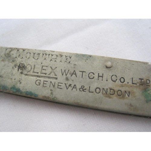 195 - An antique Rolex branded penknife engraved for C Mouthie and marked 'Rolex Watch Co Ltd Geneva & Lon... 