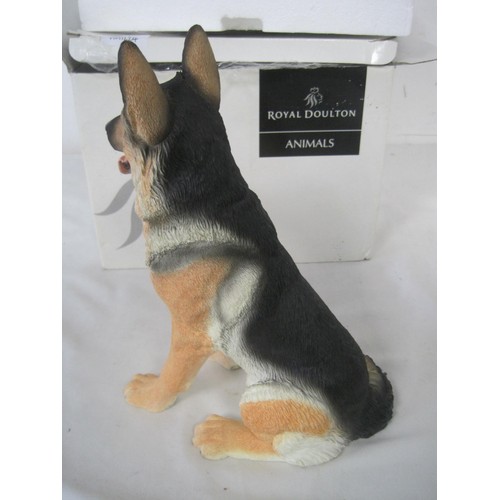 201 - Royal Doulton resin figure German Shepherd (height 25cm) Best of Breed Collection RDA 87, with certi... 