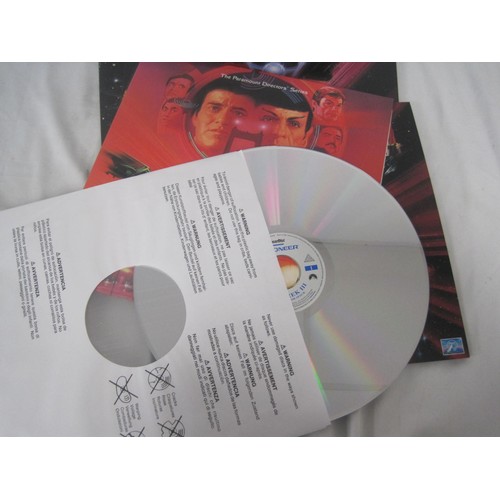 211 - Star Trek The Screen Voyages I to VI, Laser Disc six movie set in slip case, Identification Number 0... 