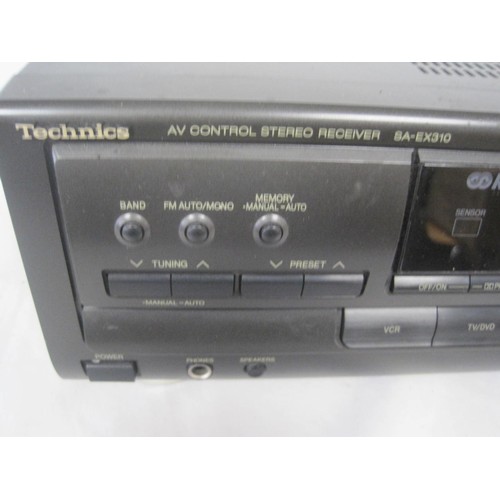 232 - A Technics SA-EX310 Stereo Receiver in working order, no remote