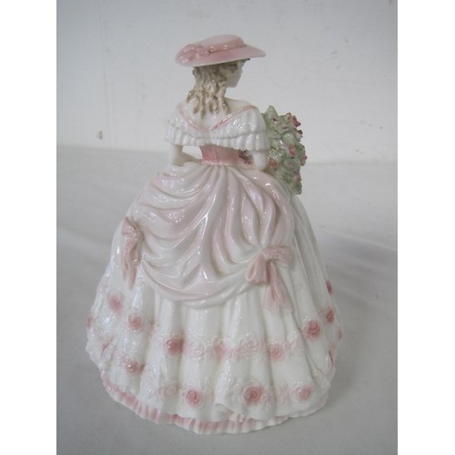 235 - A limited edition Coalport porcelain figure of lady 'Rose', by Jack Glynn, numbered 9081/12,500, ver... 