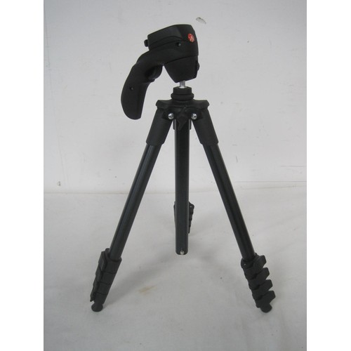 241 - A Manfrotto Compact Action tripod SN/T0655167 with hybrid head and soft carry case, and a Yunteng 28... 