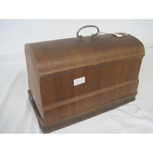 38 - Vintage Vesta Cylinder Sewing Machine In Original Wooden Carry Case. Also To Include The Original Me... 