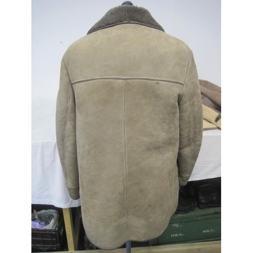 131 - Two sheepskin coats - an Antartex size 40R gents sheepskin coat, and a Richard Draper sheepskin coat... 