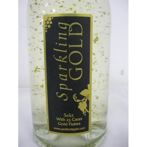 63 - A sealed bottle of Sparkling Gold Sekt with 23 carat gold flakes, make your sewage sparkle this Chri... 