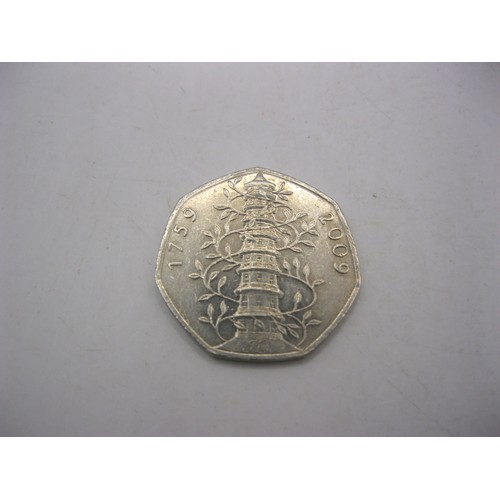 72 - A 2009 Kew Gardens 50 pence coin, encapsulated, in good order