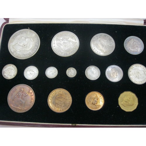 2 - A 1937 George VI specimen Coins set in original case, in excellent order with all coins present as p... 