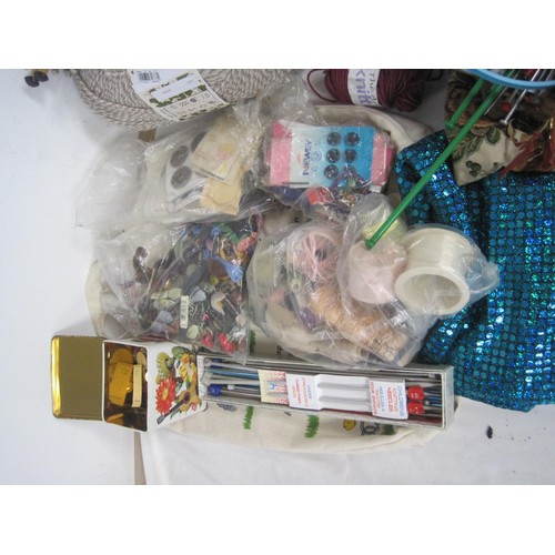 155 - 2 bags of assorted knitting and sewing items