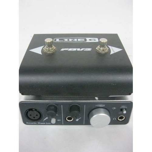 133 - A Focusrite iTrack Audio Interface and a Line 6 FPV Foot Pedal, no cabling