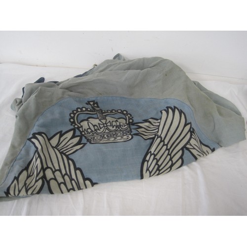 349 - An original early 1950s RAF Royal Air Force cotton flag by Turtle & Pearce. The sewn makers label on... 