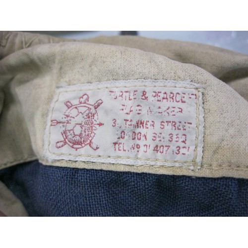 349 - An original early 1950s RAF Royal Air Force cotton flag by Turtle & Pearce. The sewn makers label on... 