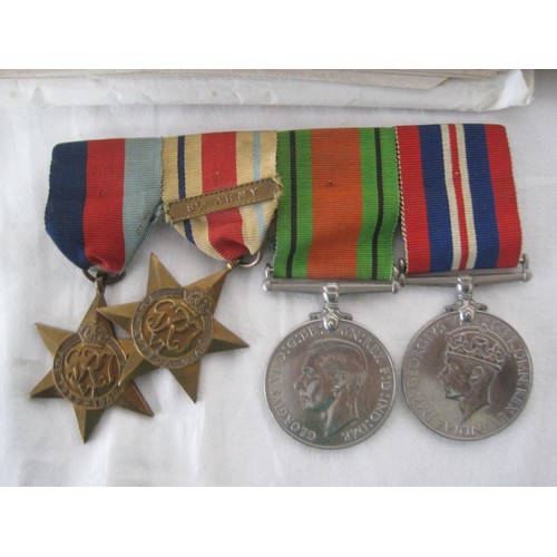 353 - WW2 medal group and Prisoner of War letters & photographs from Corporal S Coombes of the Royal Army ... 