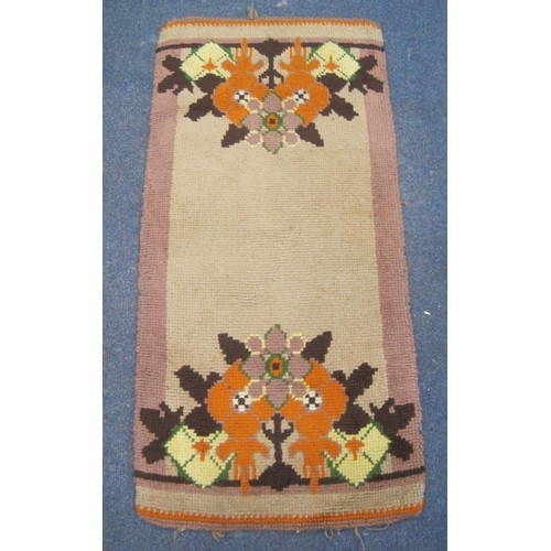 362 - Three rugs - (1) traditional Americas style, 123cm x 172cm, a/f grubby. (2) a foliate pattern rug 14... 