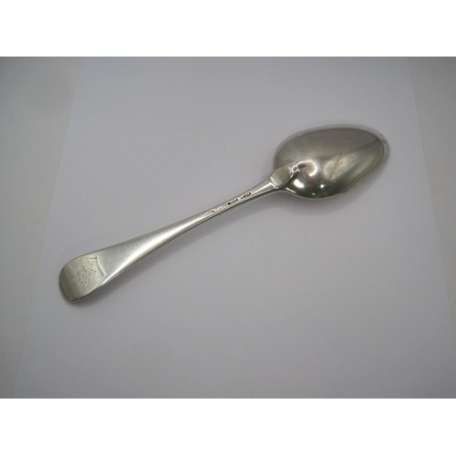 120 - An early 18th Century silver table spoon by Isaac Callard 1729-35, 75g approx weight