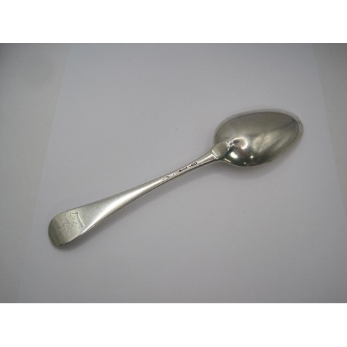 120 - An early 18th Century silver table spoon by Isaac Callard 1729-35, 75g approx weight