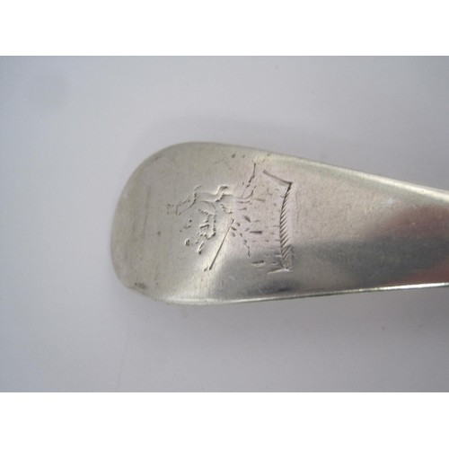 120 - An early 18th Century silver table spoon by Isaac Callard 1729-35, 75g approx weight