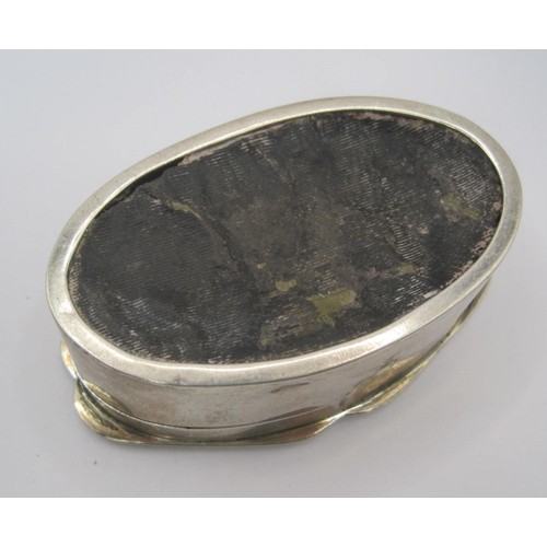 83 - A Silver ornate shaped Trinket/Jewel Box with velvet interior hallmarked Birmingham 1919