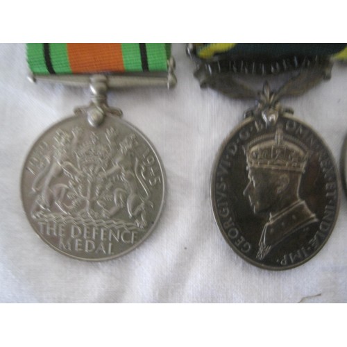 140 - A group of WW2 Medals to include Territorial Medal to 7356286 PTE A Fitch R.A.M.C.