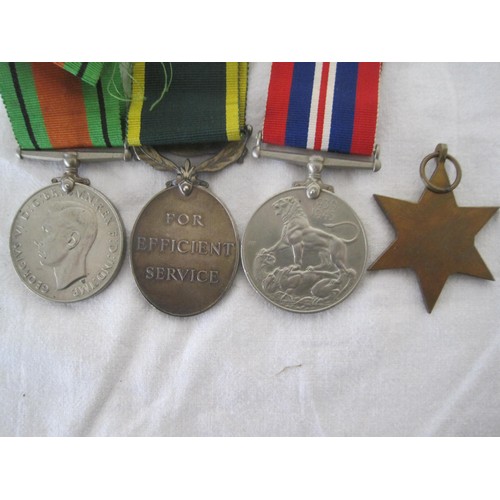 140 - A group of WW2 Medals to include Territorial Medal to 7356286 PTE A Fitch R.A.M.C.