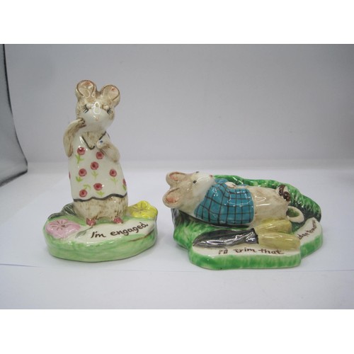 56 - Four Beswick Kitty MacBride figures, including Double Act, a Beswick Peter Rabbit and a Jemima Puddl... 