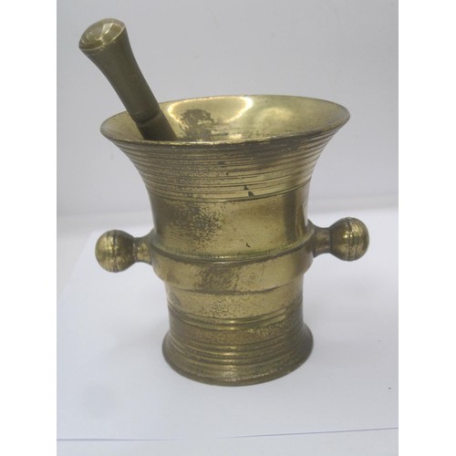 54 - Three ornate Bronze Mortars with Pestles