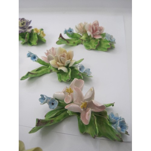 47 - Twelve Capodimonte Floral Table Decorations/Place Markers