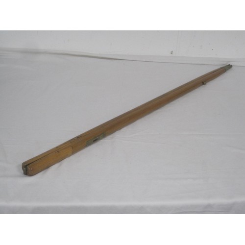 136 - An officer's folding parade ground pace stick with adjustable widths