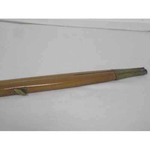 136 - An officer's folding parade ground pace stick with adjustable widths