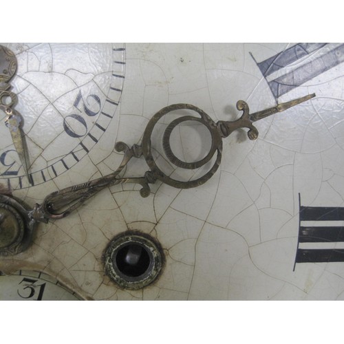 39 - A late 18th/early 19th Century Grandfather Clock with painted dial marked for the maker Richard Clar... 