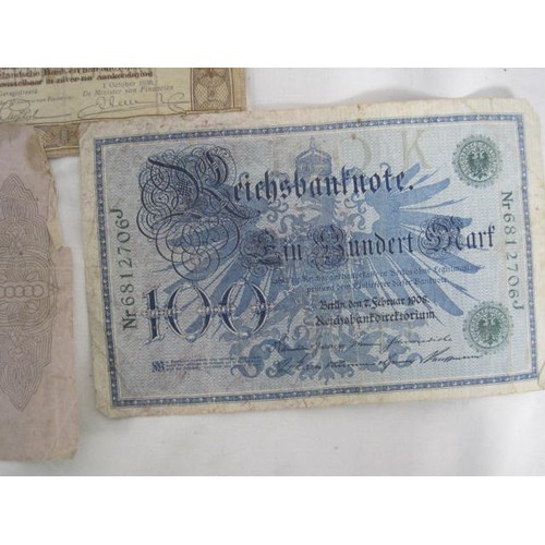 156 - An assortment of 25+ unusual banknotes including German notgeld - some of these banknotes are not ge... 