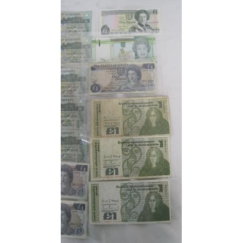 160 - A selection of vintage banknotes from British Dependencies & Eire, comprising Malta 1/-, 2 x Gibralt... 