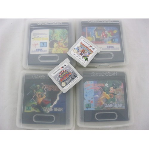 165 - 4 x Sega Game Gear game cartridges: Klax Tengen; Land of Illusion; Jungle Book & Defenders of Oasis,... 