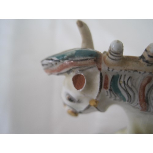 140 - Basil Matthews pottery model of standing horse, signed and titled 37 'Theodora', height 10.5cm, a/f ... 