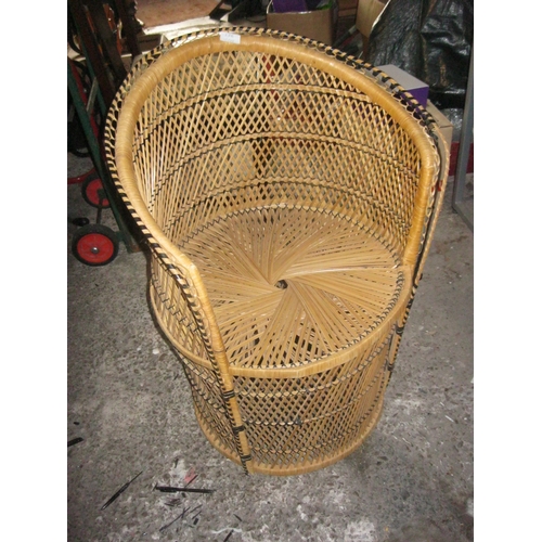 178 - A 1970s wicker chair