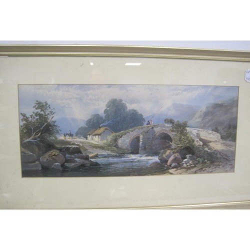 205 - Two chromolithographs after Thomas Charles Leeson Rowbotham and M H Long - country scenes with stone... 