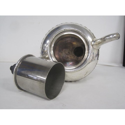 212 - A patent silver plated  self pouring teapot manufactured by James Dixon and sons Sheffield .