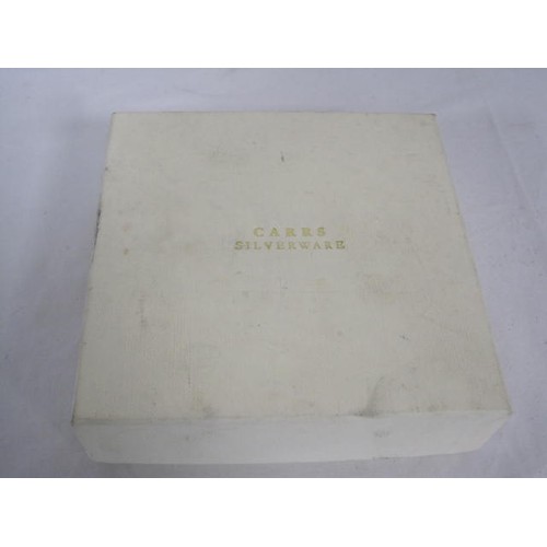 213 - Carrs Silver gilt wine or bottle coaster. Dimensions are of ample size to accommodate a champagne bo... 