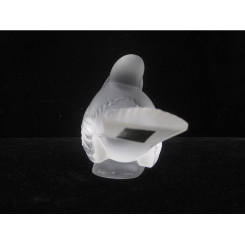 220 - A Lalique sparrow in pristine condition