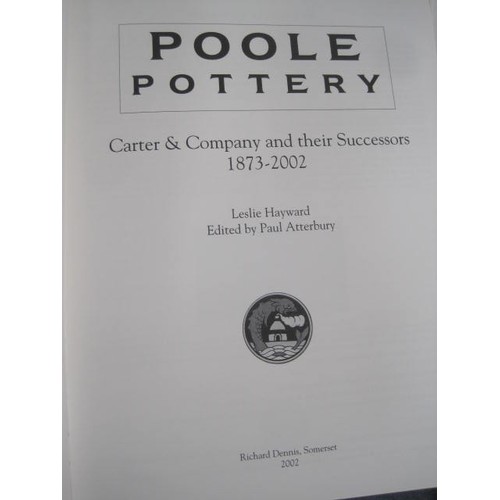 236 - A copy of the Poole Pottery book previous version along with Collecting Poole Pottery and a folder o... 