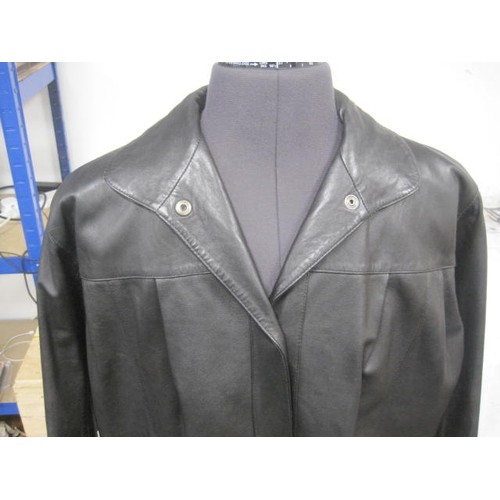 238 - Arms Leather Jacket marked inside 10  Probably UK size 12 to 14