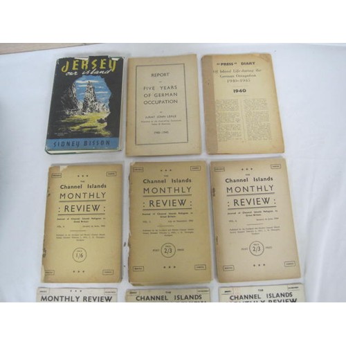 242 - Eight pamphlets about the German Occupation of the Channel Islands including 'The Channel Islands Mo... 