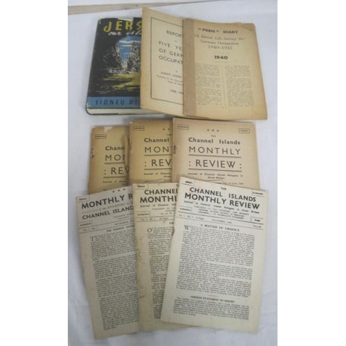 242 - Eight pamphlets about the German Occupation of the Channel Islands including 'The Channel Islands Mo... 