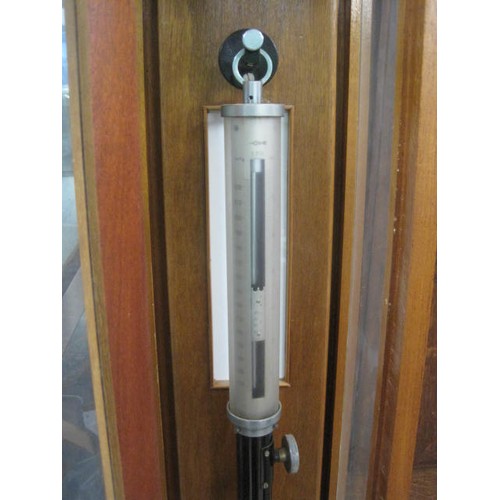 239 - A vintage Casella of London stick barometer in excellent order, in framed and glazed wall mounting c... 