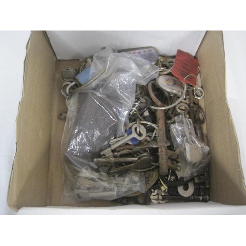 7 - A box of keys and padlocks, etc